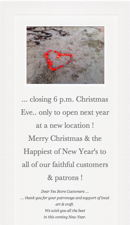 The Yes Store 2012